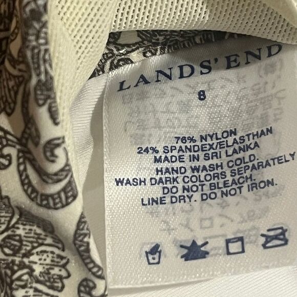 Bikini swim top Lands End size 8 boho print - Picture 4 of 5